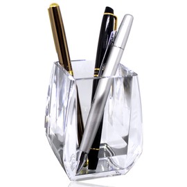 GemRich Pen Holder, Pen Stand, Tabletop Storage, Desk Storage, Pen Holder, Pencil Holder, Stylish, Acrylic