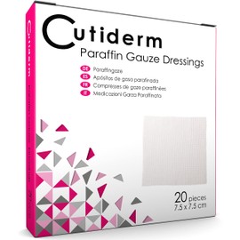 Cutiderm Sterile Paraffingaze Dressing 7.5cm x 7.5cm Pack of 20