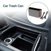 TUCKBOLD Car Trash Can Portable Front Seats Trash Bin White