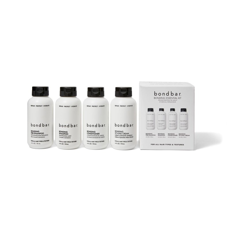Bondbar Bonding Essential Kit, Contains PreShampoo, Shampoo, Conditioner, and Styling