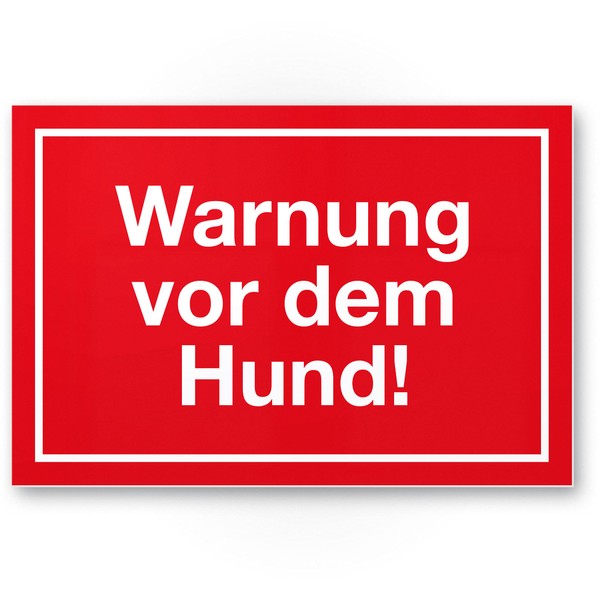 Komma Security Warning of the Dog Sign - 30 x