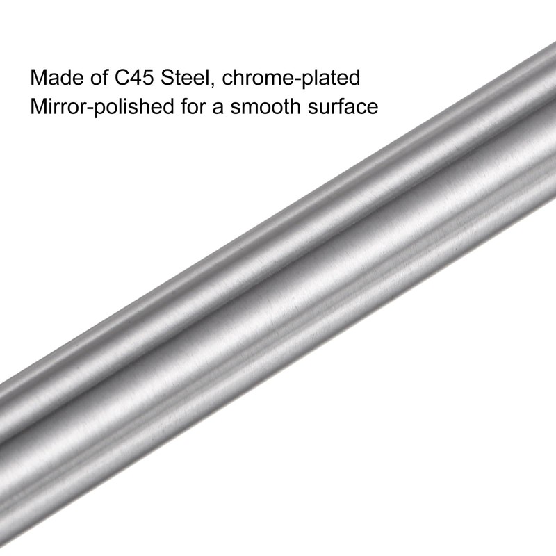 sourcing map Linear Motion Rod Guide 8 mm x 200