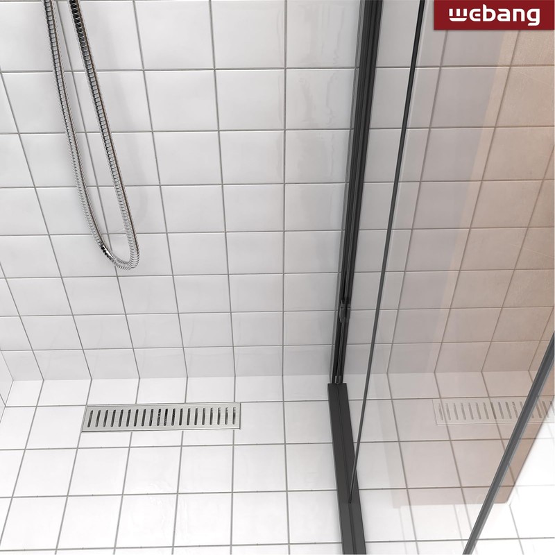 WEBANG 12 Inch Linear Shower Drain Rectangular Floor Drain with