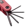 Jetech 9-Piece Compact Folding Hex Key Set, Metric, SAE, Made