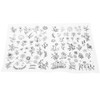 EXCEART Peel and Stick Patterns, Embroidery Dissolving Transfer Paper Patterns