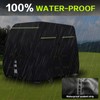 QEWTYI Golf Cart Cover 420D Outdoor 360° Windproof Design Compatible