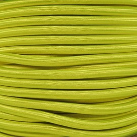 Paracord Planet | 1/4 Inch Elastic Shock Bungee Cord Nylon Crafting Stretch String Rope | Made in The USA | Neon Yellow, 50 Feet