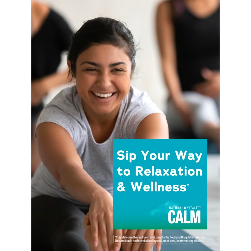 Natural Vitality Calm, Magnesium & Calcium Supplement, Drink Mix Powder