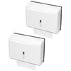 QWORK Paper Towel Dispenser Wall Mount, 2 Pack Multifold Hand