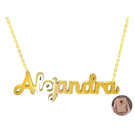 Damen-Halskette mit Namen, Edelstahl, mit Original-Geschenkbox, personalisierter Schmuck für Freunde, Brautpaar Only Faith, standard, Edelstahl, Nicht zutreffend.