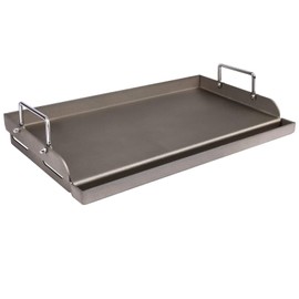 Uniflasy Cast Iron Griddle for Gas Grill Flat Top Griddle Insert for Outdoor Gas Grill, 25" x16" Cooking Skillet Plate Pan Teppanyaki for Charcoal/Electric Grills Fits Camping Tailgating Parties