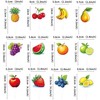 Ercadio 36 Pcs Double Sided Fruit Cupcake Toppers Fruit Combination