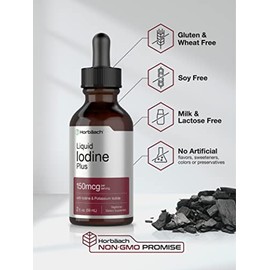 Horbäach Liquid Iodine Plus 59 ml - Piel Radiante - Energía - Metabolismo - Hecho en USA
