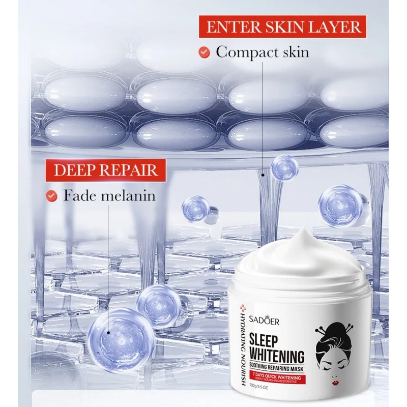Mascarilla Dormir Ácido Kójico Blanquear