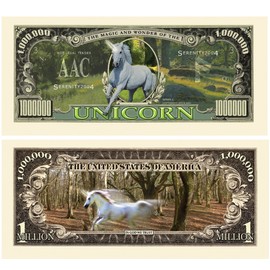 American Art Classics Unicorn Million Dollar Bill - Wholesale Pack of 1000 Bills - Realistic Looking Novelty Money - Best Gift for Lovers of This Mystical Creature