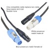 Cable De Alimentación Y Dmx Compatible, Juego De Cables Dmx