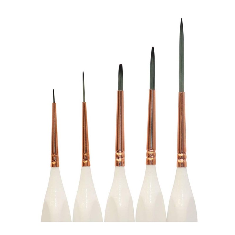 MONT MARTE Detail & Liner Brush Set, Wood, Standard, L