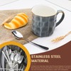 24 Pieces Silverware Set with Hanging Rack Caddy, Stainless Steel