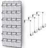 Janifaca Minimalist Over the Door Shoe Organiser, 24 Mesh Pockets,