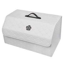 Organizador para Asiento Trasero Caja De Almacenamiento De Cuero For Automóvil, Bolsa De Acabado Plegable, Accesorios For El Interior del Automóvil,  