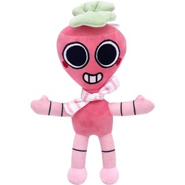 Dandy Game Plush Cuddly Stuffed Strawberry Head Doll Soft Cartoon Figure Toy Game Plush, Stuffed Plush Toys, Figure Doll for Game Fans,Birthday Gift for Boys Girls Cartoon Anime Plush Doll 25CM