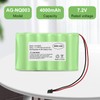 TREE.NB 6PH-H-4/3A3600-S-D22 7.2V 4000mAh Ni-MH Battery for ADT DSC IMPASSA
