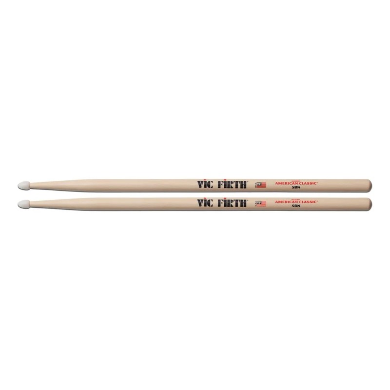 Baquetas Palillos Vic Firth 5bn Punta de Nylon