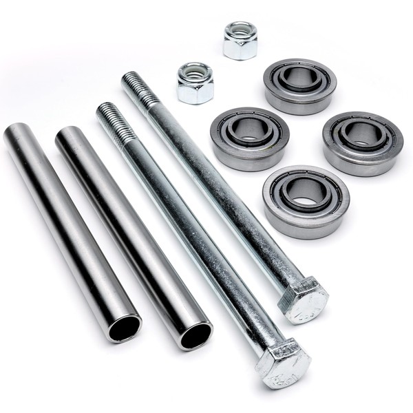 2-Kits Stainless Front Axle 025-0008-00 022-7009-00 Shielded Wheel Bearings &