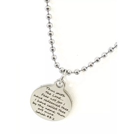 JKCE Designs Christian Gift, The Lord Has Redeemed Us, Isaiah 43:1 Christian Necklace