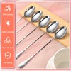 PEBBLE HUG 6pc Stainless Steel Latte Spoons, 19 cm Long