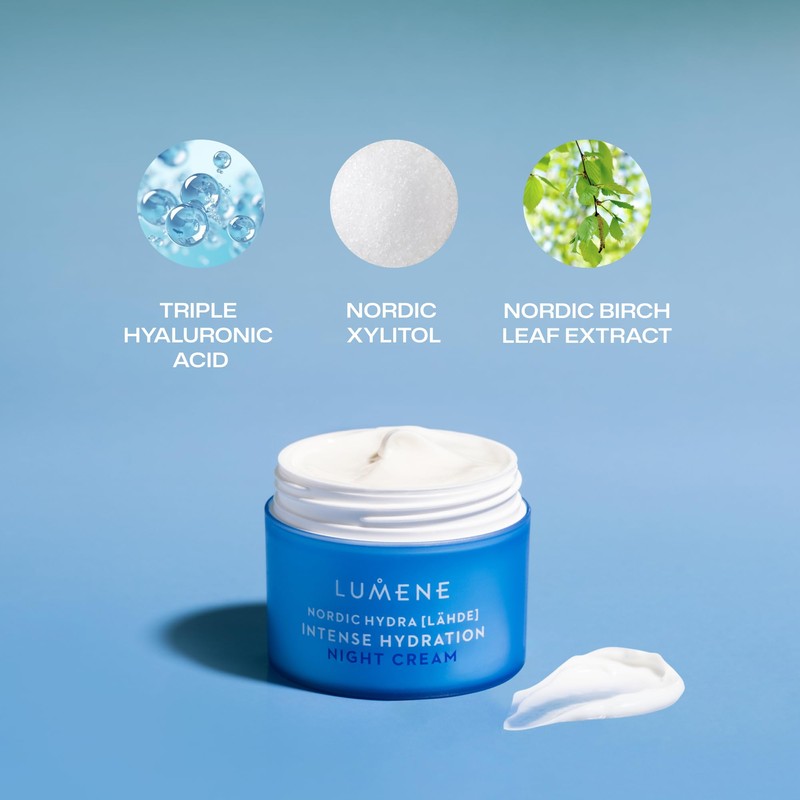 Nordic Hydra [LÄHDE] Intense Hydration Night Cream | Instant Hydration