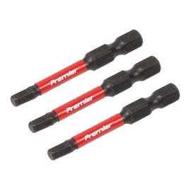 Sealey 3pc 50mm Hex 4mm Impact Power Tool Bit Set - AK8237