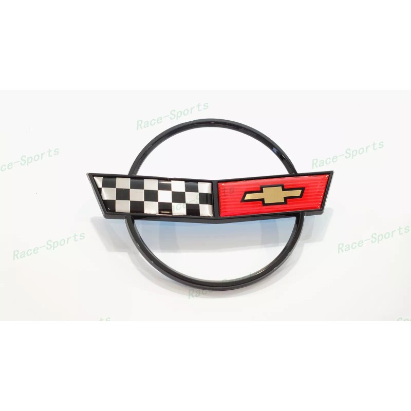 AUTO Black Red Front Nose Hood Rear Gas Lid Cross