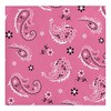 Creative Converting 317378 16 Count Paper Beverage Napkins, Pink Bandana