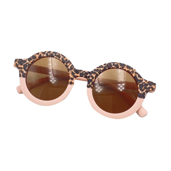 XIXIMAON Baby Sunglasses Polarized Retro Style Leopard Print Sunglass Summer