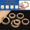 Glarks 6pcs G1 G1/2 G3/4 3 Sizes Brass Lock Nut