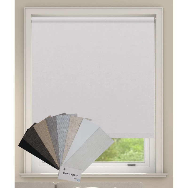 Electric Roller Blinds Smart Remote Control 100%Blackout Windows Shades for