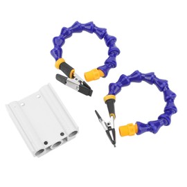 Third Hand Soldering Tool, Soldering Helping Hands ABS Flexible Multi-Arm Welding Device Welding Aids Aluminium Alloy Base Third Soldering Stations (Pack of 2)