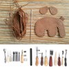 Leather Craft Sewing Kit, 19 Pieces/Set Leather Craft Punch Tools,