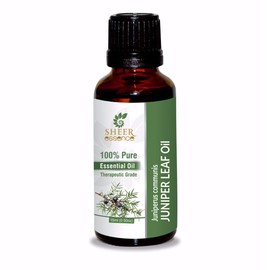Sheer Essence Juniper Leaf Oil (Juniperus Communis) Essential Oil 100% Pure Natural Undiluted Uncut Therapeutic Grade Oil 1.69 Fl.OZ
