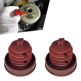 QQWD 2PCS Red Hydraulic Power Steering Reservoir Cap Plug Cover Compatible with Honda Accord Odyssey CRV Civic RD5/7 Acura Replacement 53697-SB3-952 Honda Power Steering Fluid Cap