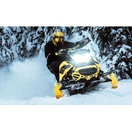 CHUSYYRAY SUPER 2LED Headlight for Arctic Cat F7 Firecat 700 2003-2006 Snowmobiles bulbs