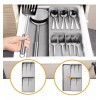 24x7 Organizador De Cubiertos Para Cajón 7 Compartimentos Cocina