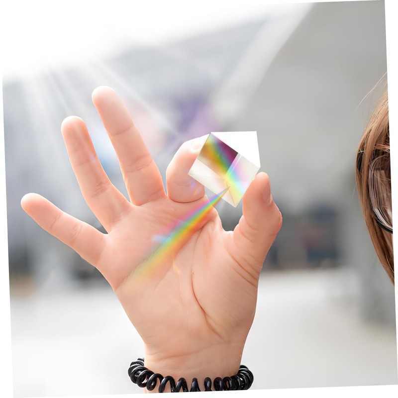 NOLITOY Beam Splitter Prism Scope 4 Pcs Triangular Prisms for