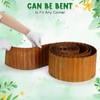 Tandefio 4 Pcs Rusted Corrugated Garden Edging 6 Inch x
