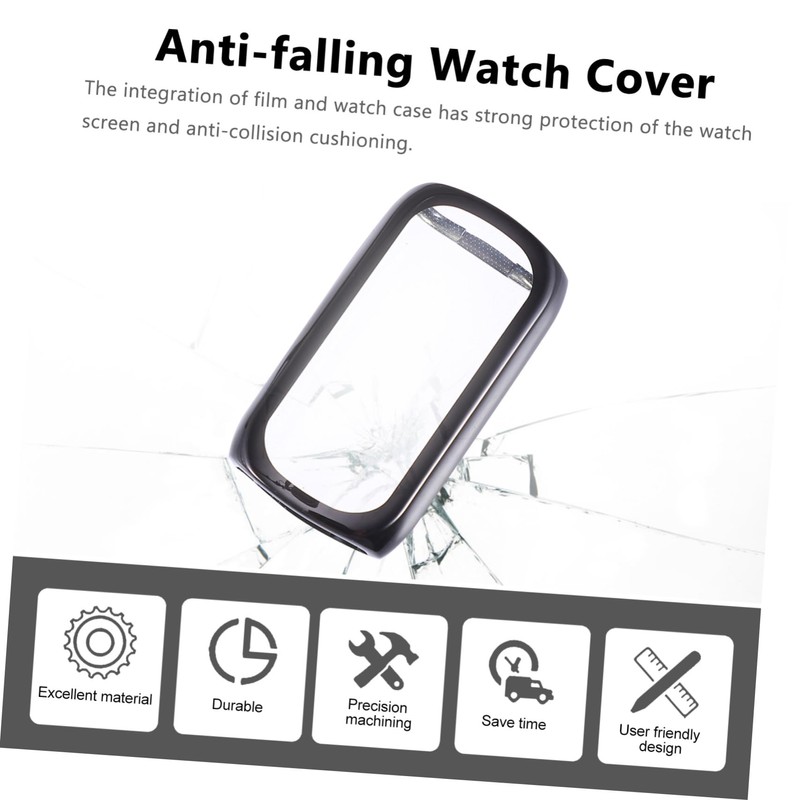 OHPHCALL 2pcs Flexible Tpu Watch Case and Screen Protector for