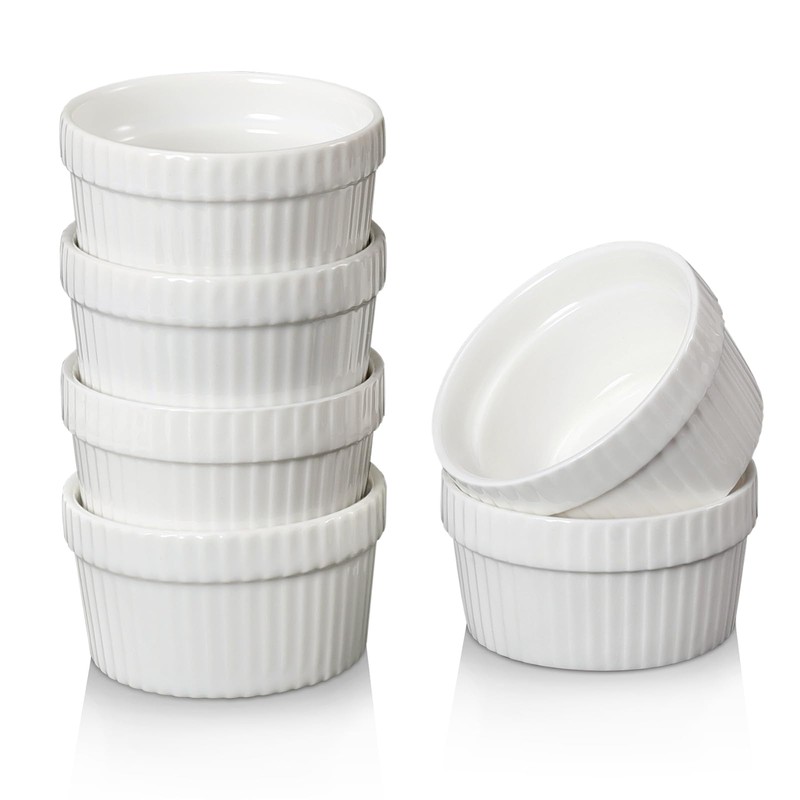 1.5 oz Mini Ramekins Set of 6, Vidalenta Tiny Dipping