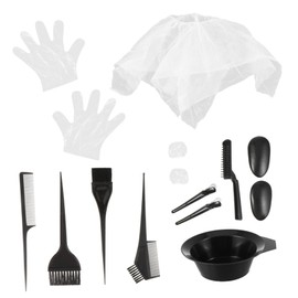 Baluue Pc Salon Dyeing Kit Hair Coloring Cap Gloves Set Professional Hair Dyeing Tools for Home or Salon Use