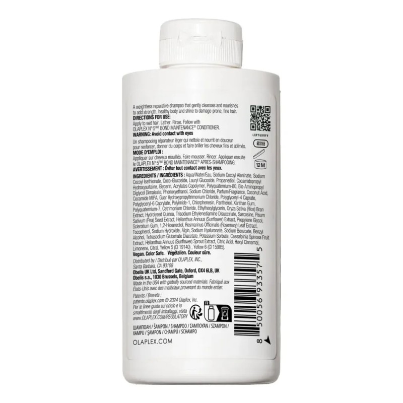 Shampoo Olaplex No.4 Fine Bond Maintenance Para Cabellos Finos
