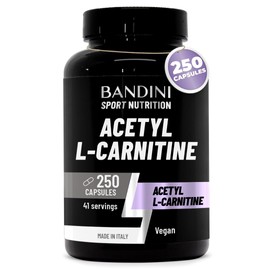 Bandini® Acetyl L-Carnitine 250 capsules | 3000mg per daily dose | Acetyl-L-Carnitine Amino Acid Sports Performance Supplement | High Strength ALCAR | Metabolism & Energy | 41-Days Supply | 100% Vegan